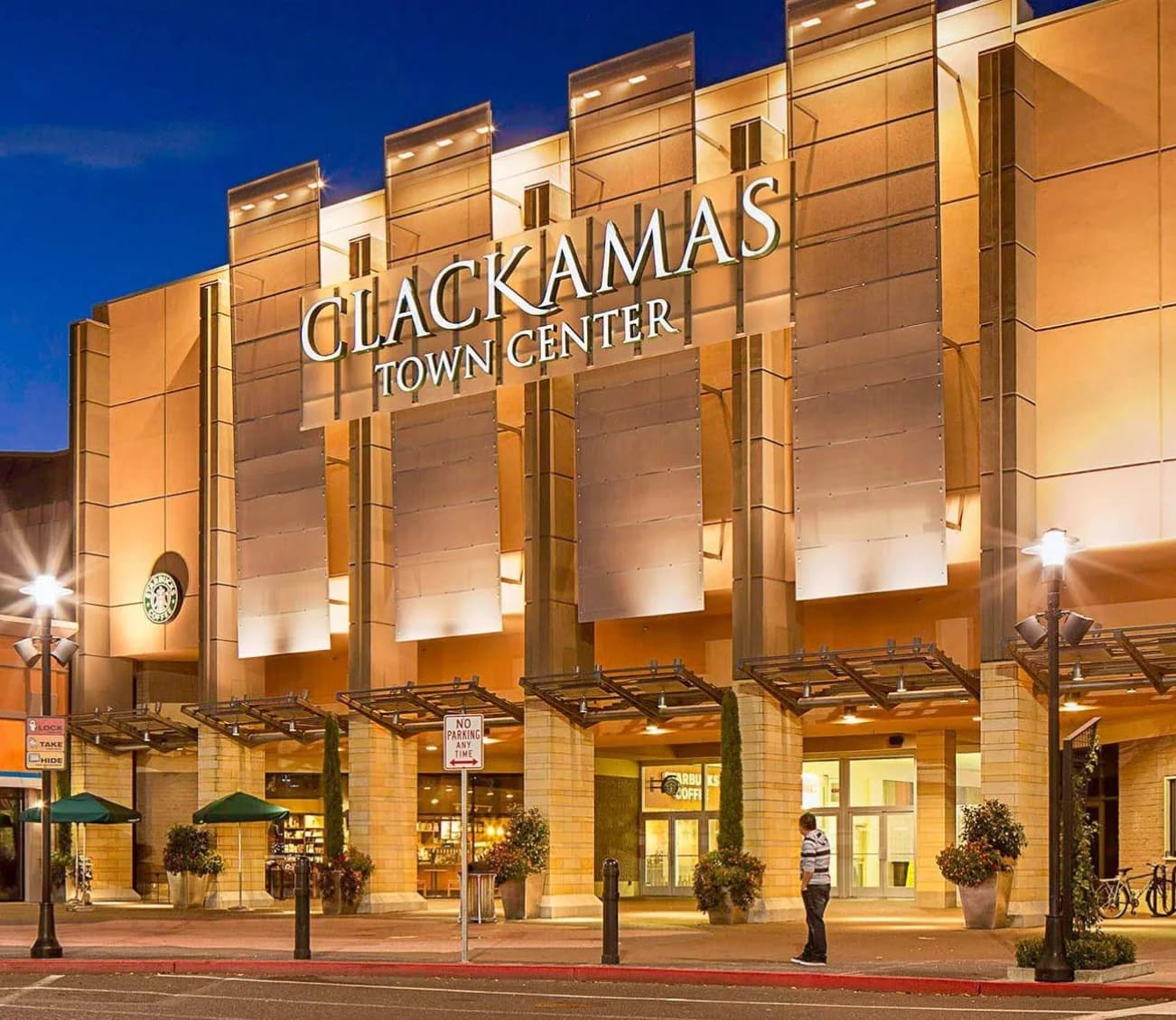 Clackamas Town Center entrance — the Happy Valley, OR property where NWBreeze performed commercial duct and dryer vent cleaning